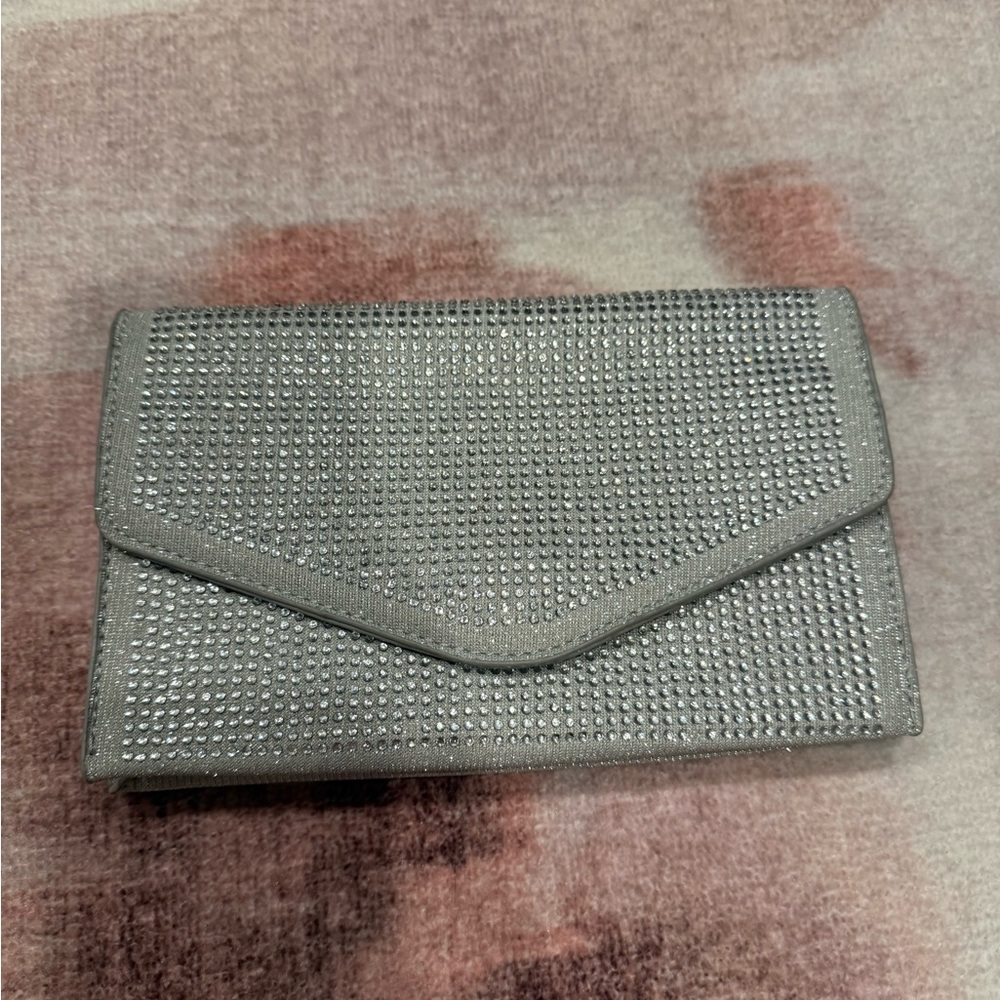 Elegant Silver Clutch Bag